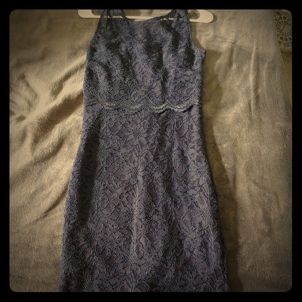Blue lacey dress